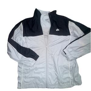 Nike Vintage Grey And Black Windbreaker Size Large HRB